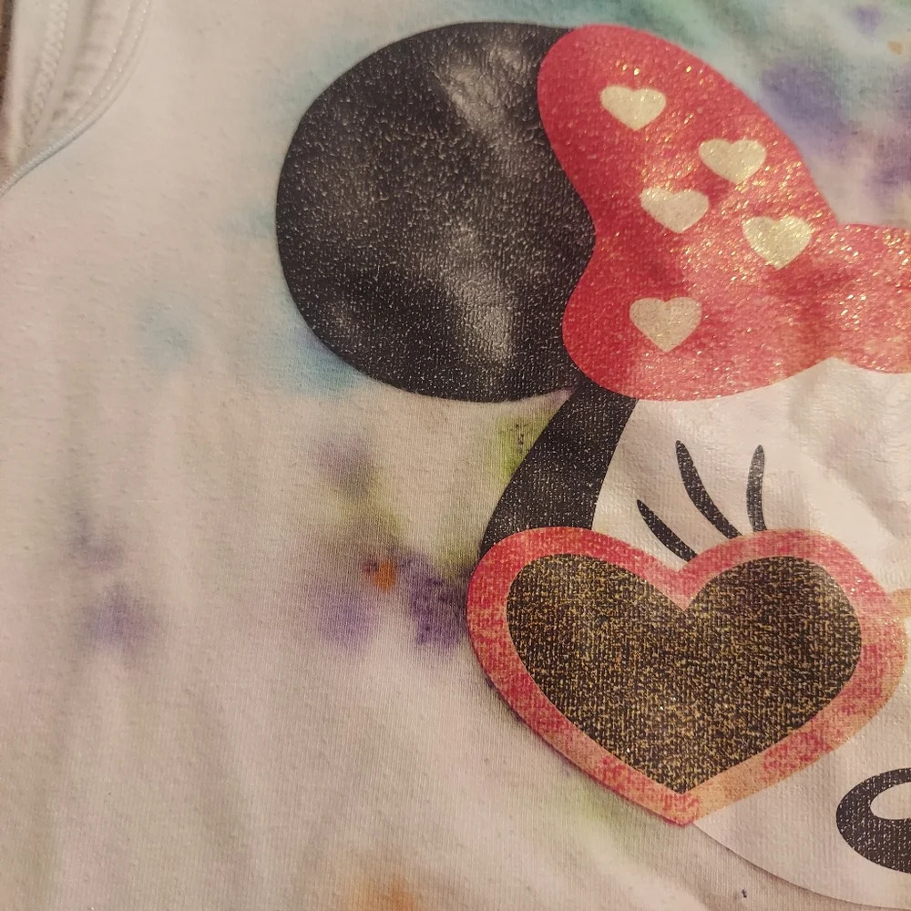 Tie dye Minnie Mouse tank top shirt 7/8 med My home girl - Picture 2 of 5